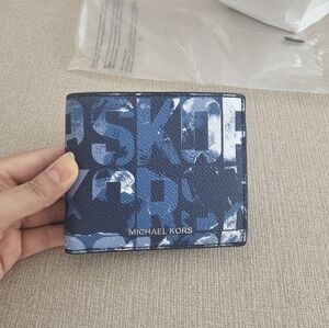 Authentic Michael Kors Blue Men's Wallet